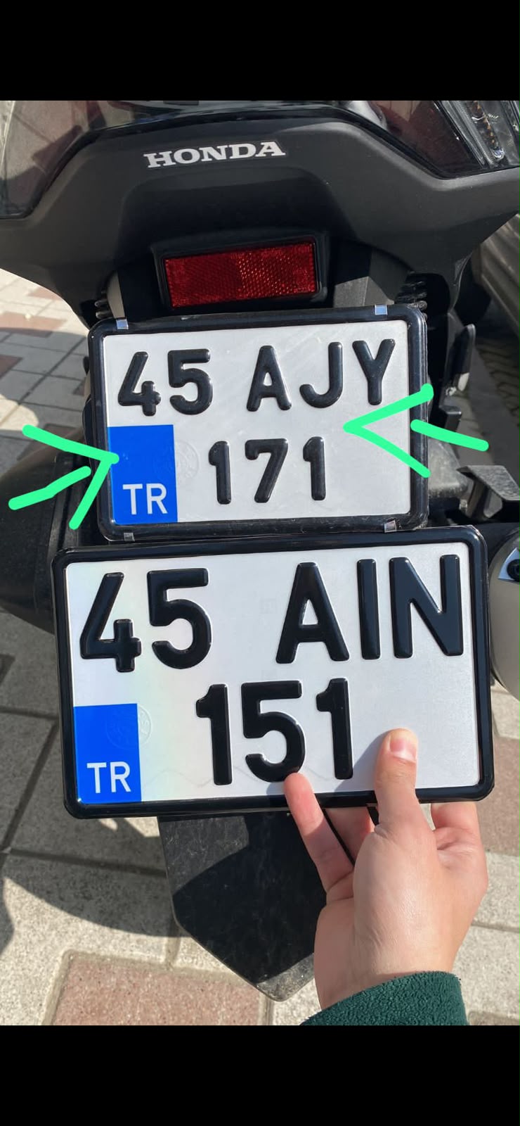 Orijinal TÜVTÜRK Resmi Motorsiklet Plaka - görünüm 2